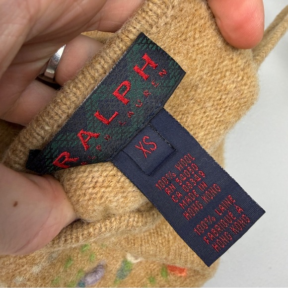 Ralph Lauren Rare Vintage Wool Embroidered Floral Camisole Cami Top - Picture 5 of 5